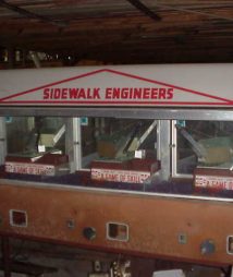 Triple Crane Sidewalk Engineer Machine