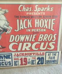 Donnie Bros. Big 3 Ring Circus – Jack Hoxie And “Scout” Poster