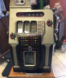 Mills Antique Slot Machine 5 Cent Golden Falls