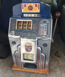 Jennings Silver Club Sports Theme Slot Machine
