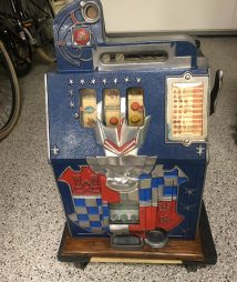 Vintage Mills 5 cent Checker Board Castle Slot Machine