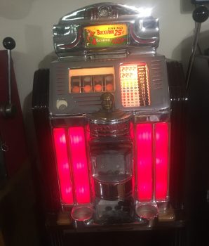 Jennings Buckaroo Console 25 Cent Four Reel Rare Slot Machine