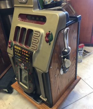 Mills Antique Slot Machine 5 Cent Golden Falls