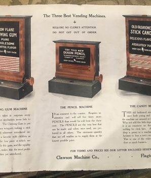 Clawson Vending Machine Co. Flyer c1911