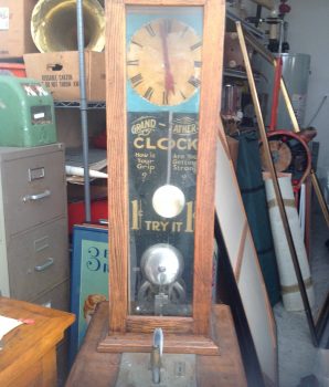 Exhibit Supply 1-Cent Original Grandfathers Clock Strength c1920