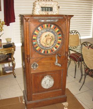 Caille Puritan Upright 5 cent Slot Machine
