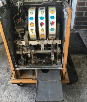 Mills 5-Cent Blue Bell Antique Slot Machine