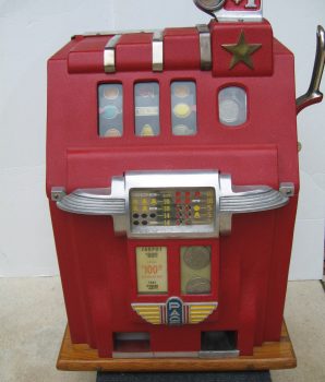 Dollar Deluxe Cherry Bell Golden Star Slot machine 1940’s