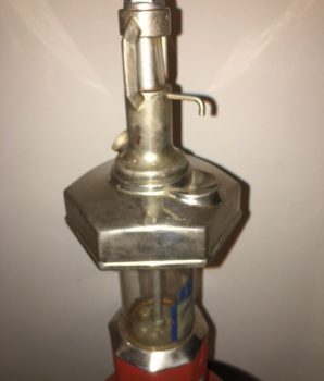 1 cent Gas Pump Shape Van Lite lighter Fluid Dispenser c1930’s