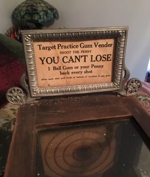 Vintage Target Practice Pistol Gum Vendor Penny Arcade