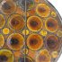 Tiffany Window Amber Ecclesiastical Glass Roundels Cherubs